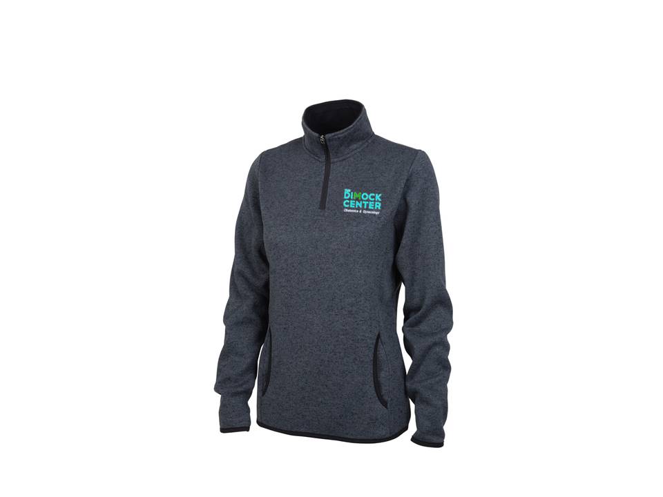 The Dimock Center Women's Charcoal Heathered Fleece Pullover